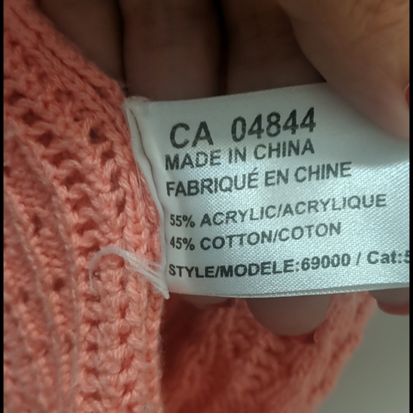 Pink three button cardigan. - Picture 2 of 2